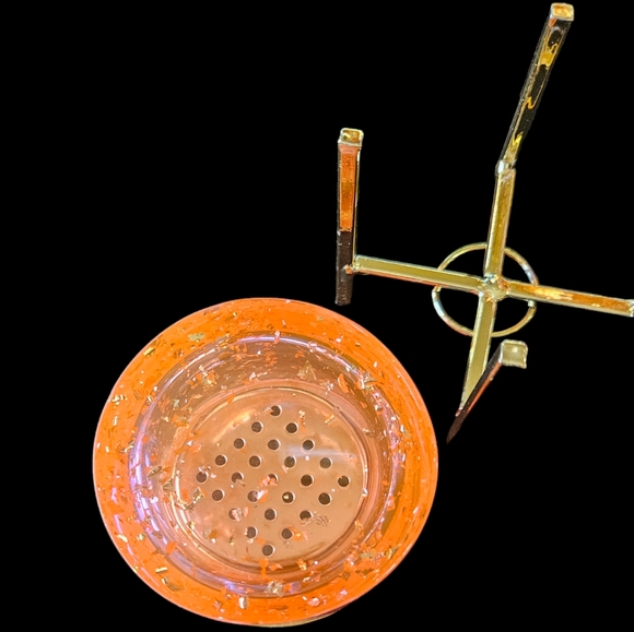 Gold and Pink Incense Candle Holder Set - Picture 6 of 7